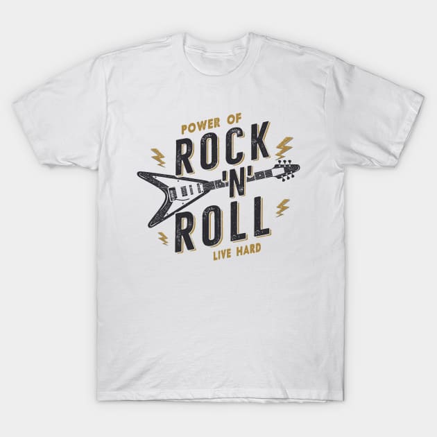 Power of Rock 'N Roll T-Shirt by CB Creative Images